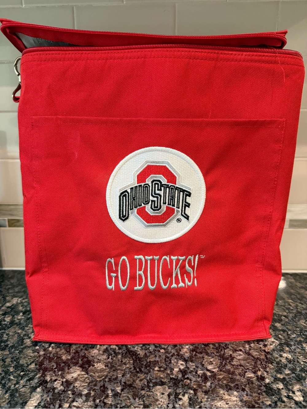Thirty-One Spirit Canvas CoolerBag/Lunch Tote - Ohio State GO BUCKS!